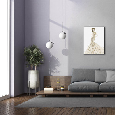 Epic Graffiti 'Beautiful Lady 1 Neutral'  by James Wiens Canvas Wall Art, 26" x 34"