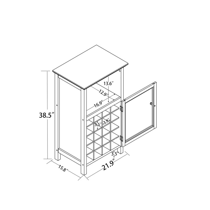 55.6cm Wine Bar