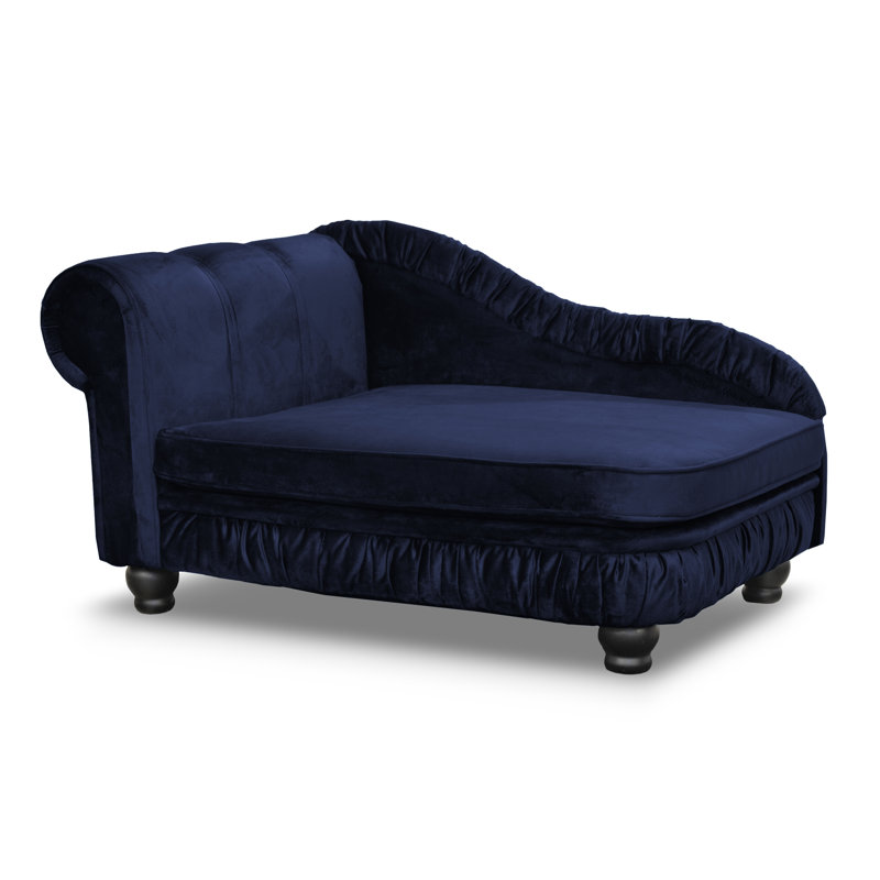 Alana Polyester Pet Bed, Navy blue