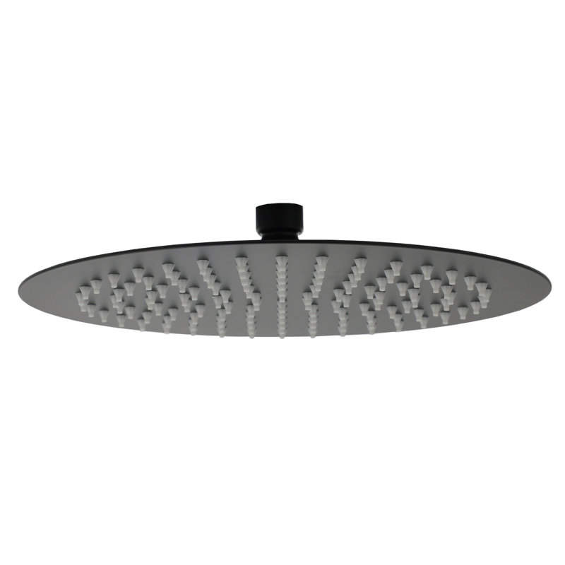 Rain Shower Head, Matte Black