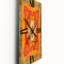 Horloge murale marocaine, carreaux orange marocain Collage II-768072514