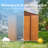 6 Ft. W X 6 Ft. D Metal Storage Shed Appealing Horizontal Siding  In Woodgrain With Coffee Trim To Complement-125096942