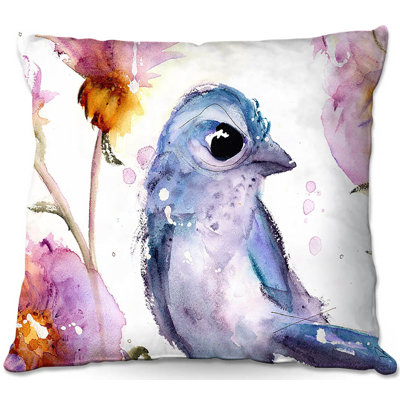 Floral Reversible Throw Pillow
