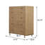Commode rectangulaire 5 tiroirs Tignall Stevie
