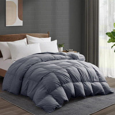 600 Fill Power Goose Down and Feather All Season Comforter Duvet Insert