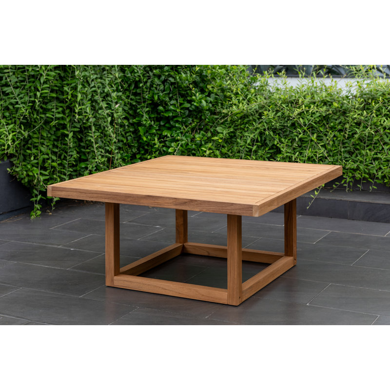 Fuegi Outdoor Patio 4pc FSC Teak and Rope Sectional Seating Set