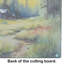 Montana Bitterroot in Watercolor Glass Cutting Board Large