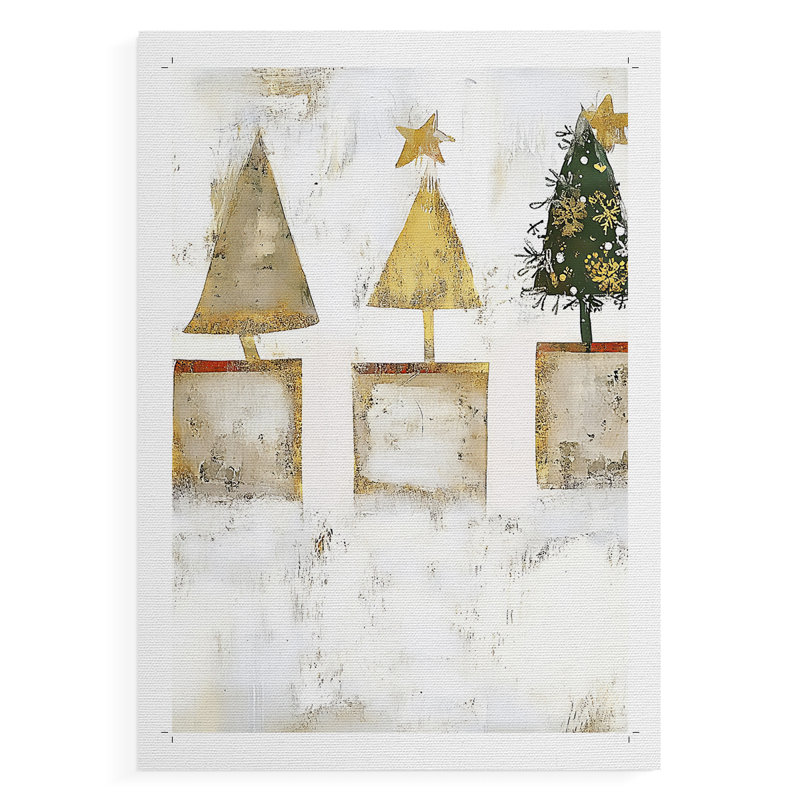 Christmas Holiday Art DCCDXVI - Impression sur toile seulement - NON-CADRE, H 27 po x l 18 po