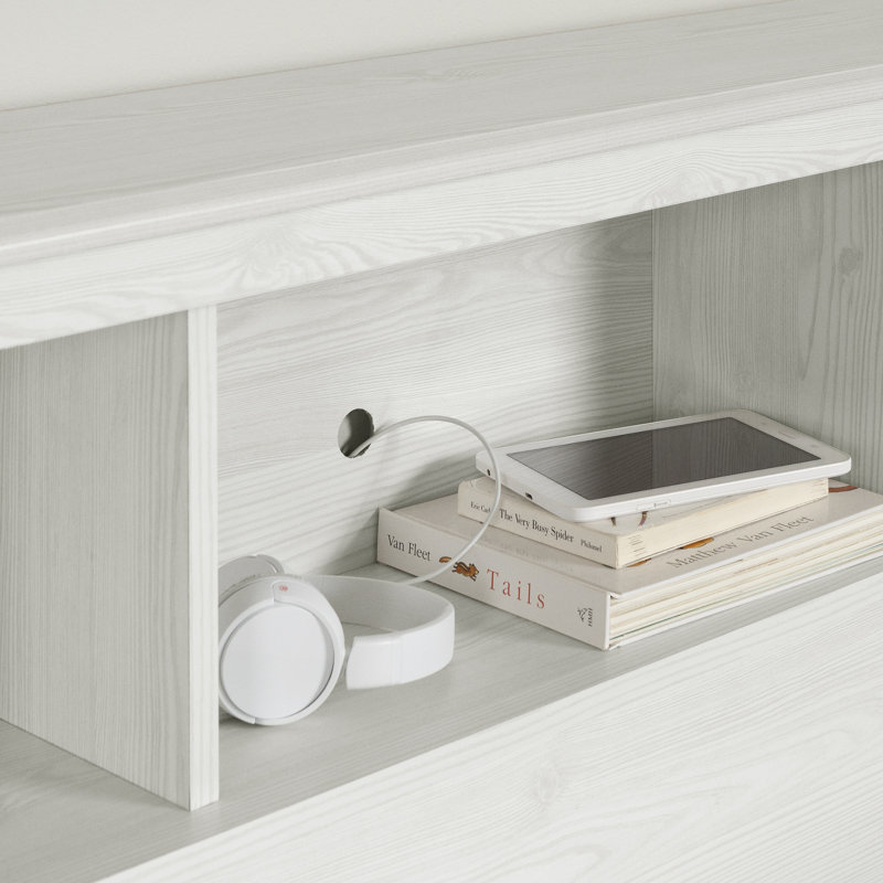 Summer Breeze Twin Storage Bed And Bookcase Headboard Set