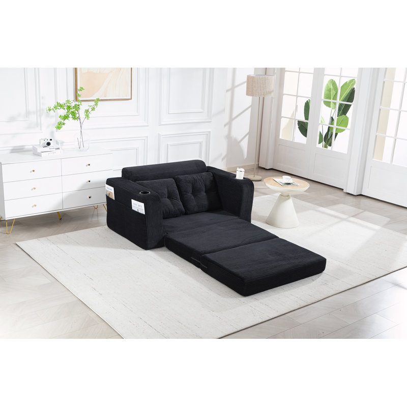 Canapé-lit convertible, canapé-lit double extensible, Black