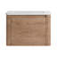 Meuble-lavabo mural 28 po avec lavabo en céramique blanche et porte à fermeture en douceur, emballage KD, contreplaqué