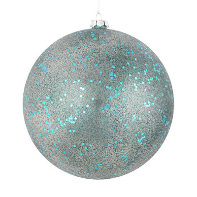 4" Glitter Clear Ball. Includes 6 pieces per pack.