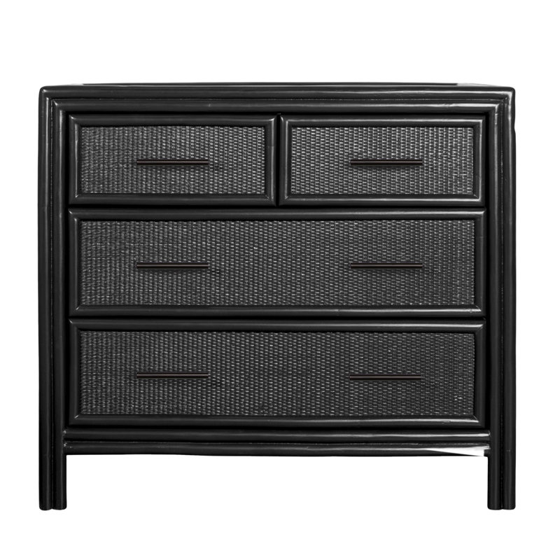 Aruba 4 - Drawer Nightstand, Black
