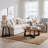 Round Solid Wood Coffee Table
