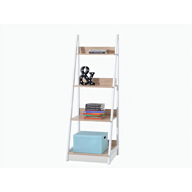 Hillit 146.5cm H x 52cm W Steel Ladder Bookcase