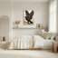 Ensemble de 1 reproduction d'art sur toile en vitrail