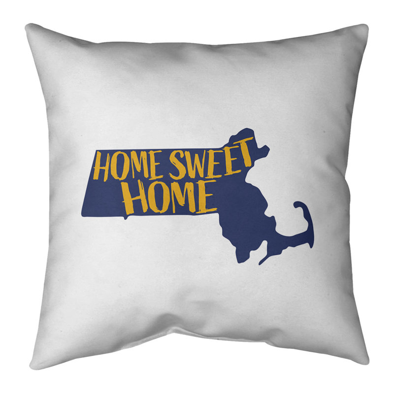 Cotton Blend Reversible Throw Pillow, White, 20" x 20"