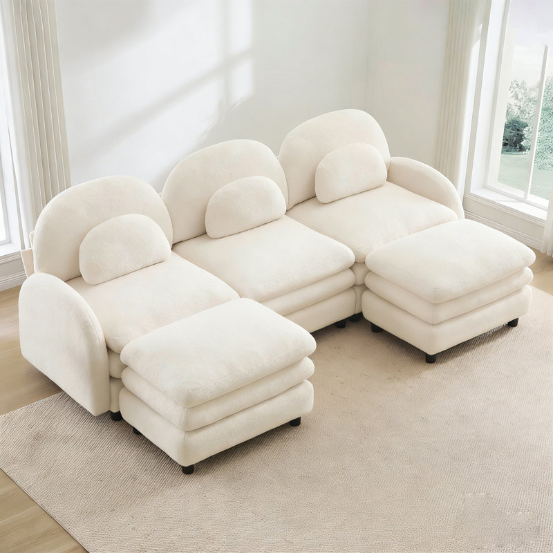 Ensemble de canapé en U Cloud Couch, Beige