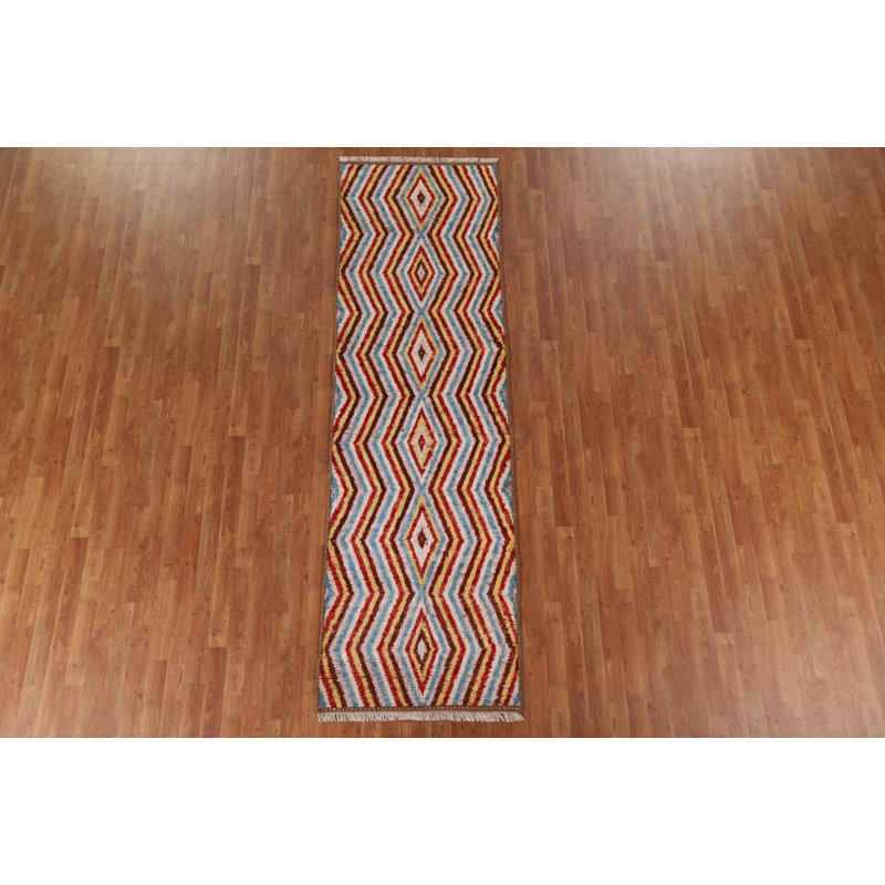 Tapis de couloir marocain oriental noué à la main 3 x 10