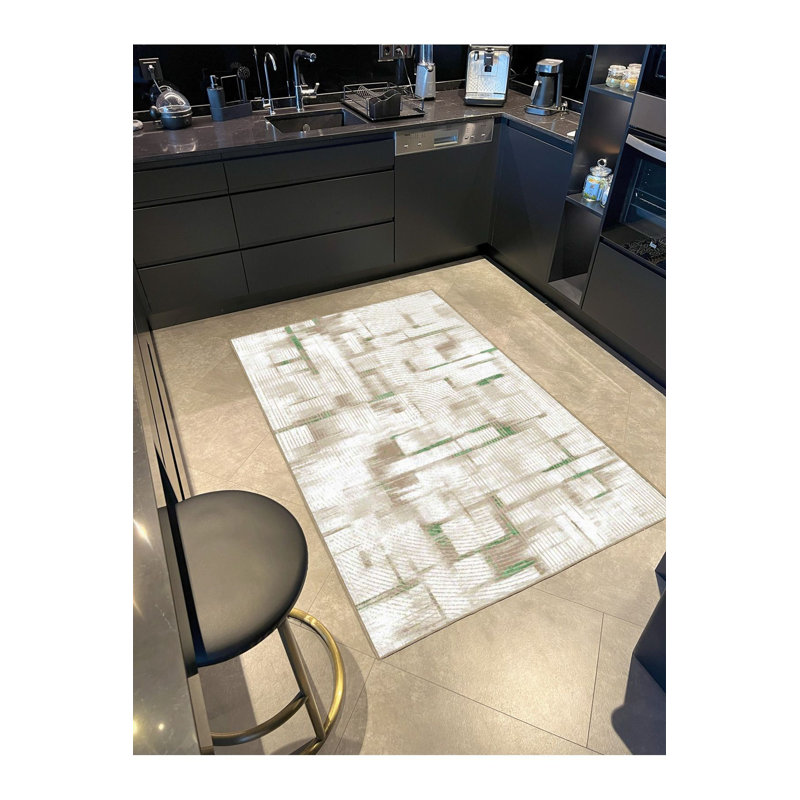 Tapis lavable abstrait, Sous-tapis carré 3 pi 3 po inclus