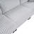 100-Inch Corduroy Fabric L-Shaped Modular 3-Seat Convertible Sofa With Built-In Dual Charging Ports And Freely Placed Armrests