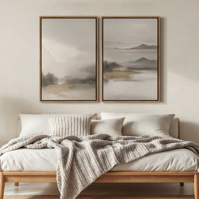 Framed Canvas Wall Art, Vintage Abstract Wall Canvas Prints 24"x36"