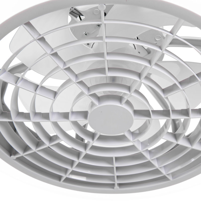 17.7'' Hidden Blade Ceiling Fan with LED Light and Remote Control