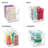 mDesign Kitchen Plastic Storage Organizer Bin With Open Front - 6 Pack - Clear