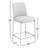 Dion Upholstered Counter Stool In Camel Synthetic Leather And Brushed Nickel Metal-1355994863