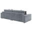 Canapé modulaire réversible rembourré Tangires sable-404914297
