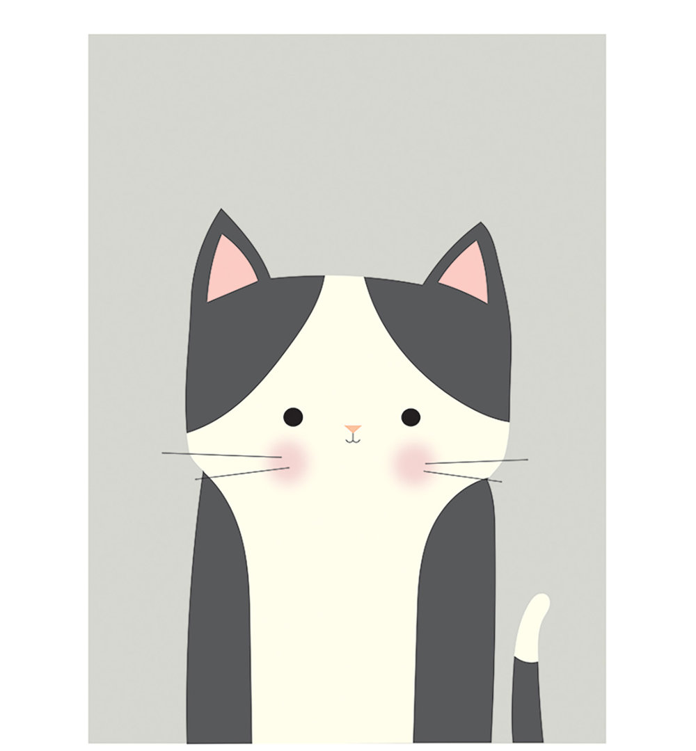 Tiddles by Nicola Evans - No Frame Painting