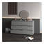 Grande commode 6 tiroirs grise
