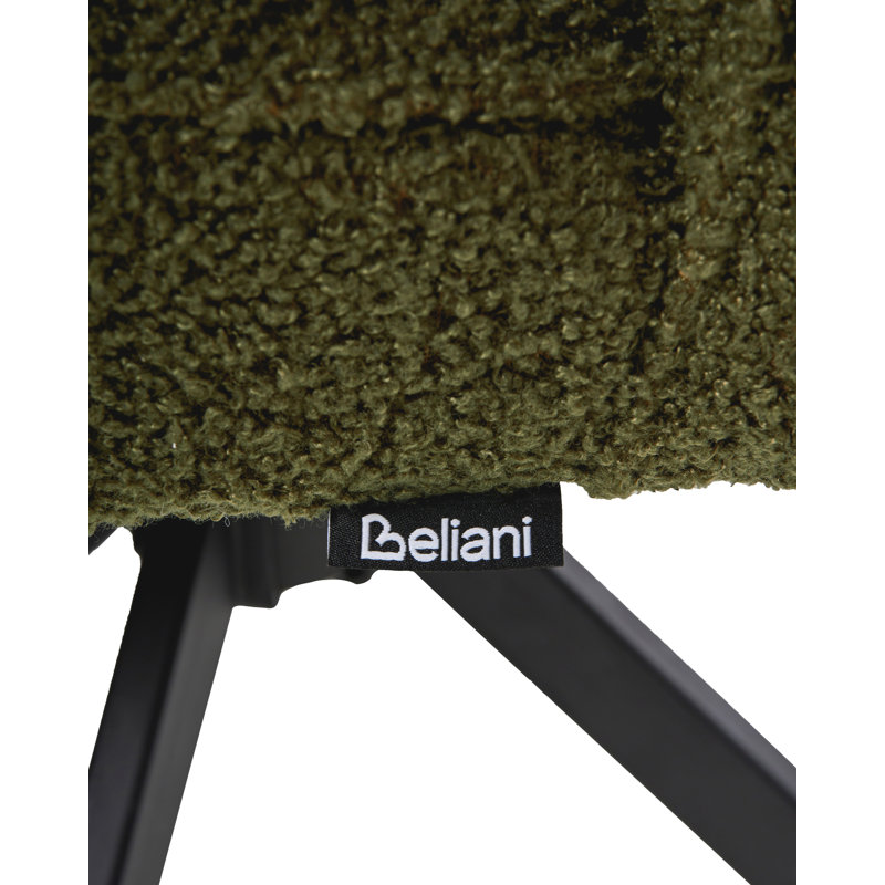 RYAN 49cm H Boucle Upholstered Side Chair in Green