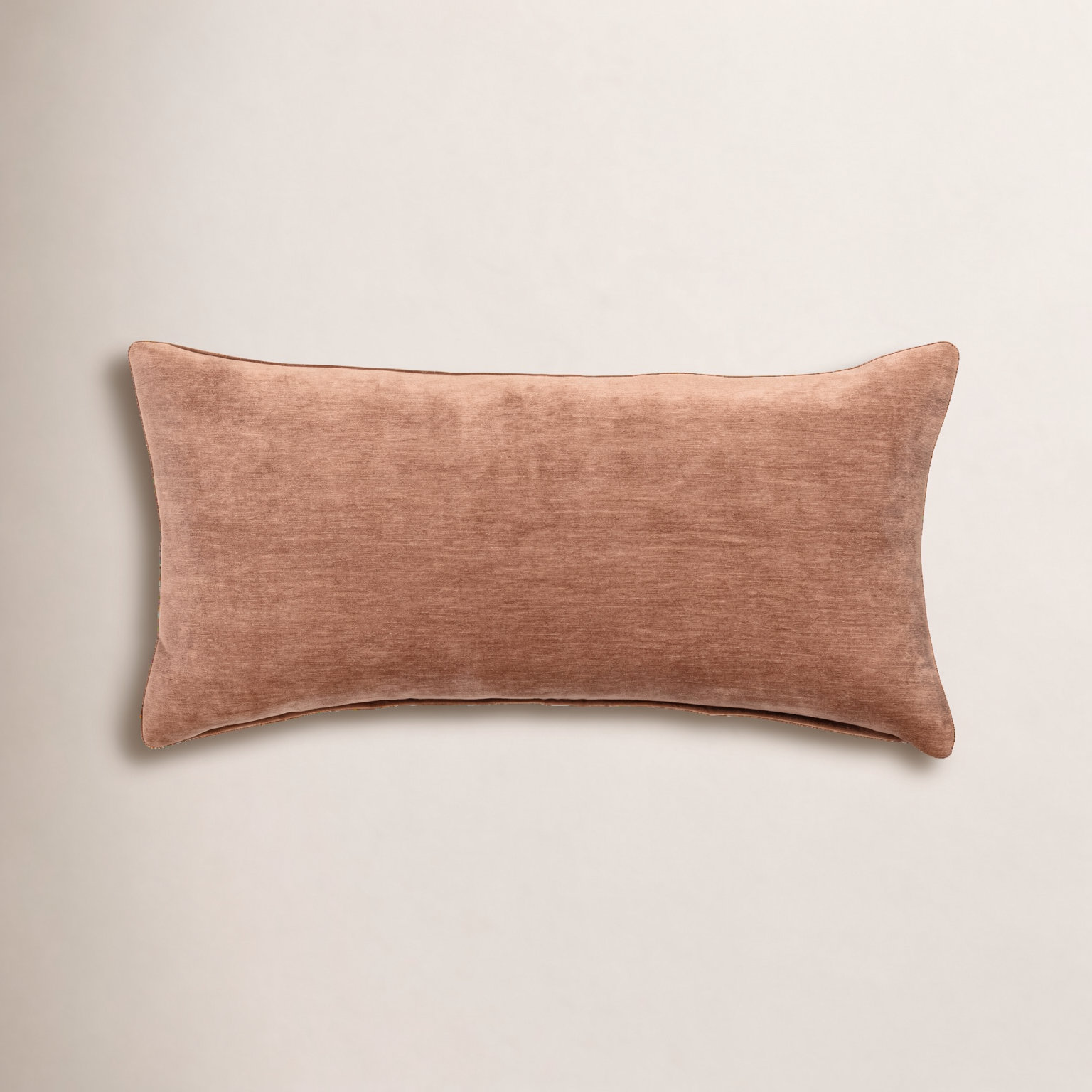 Renley Throw Pillow, Rust, Polyfill, 21" x 12"
