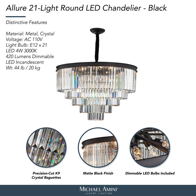 Allure 21-Light Round LED Chandelier