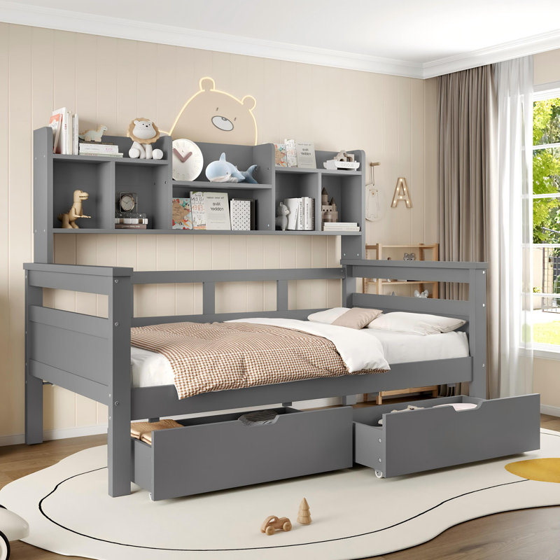 Storage Bed, Grey