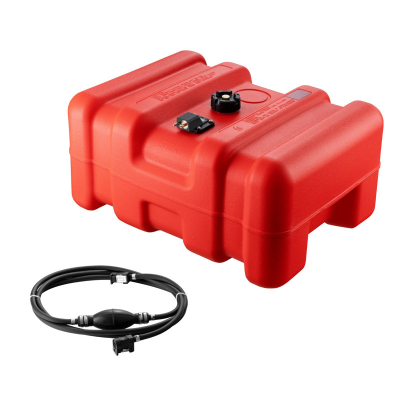 Réservoir de carburant hors-bord portatif pour bateau 12 gallons / 55 L avec tuyau