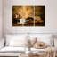 Ensemble de 3 pièces de café rustique sur toile-1827088155