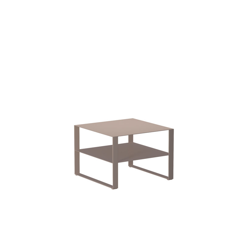 Table d'appoint d'extérieur carrée L 29,53 po x l 29,53 po Komfy, Moka mat