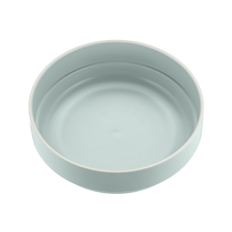 Set Of Stoneware Pasta Bowls, Green