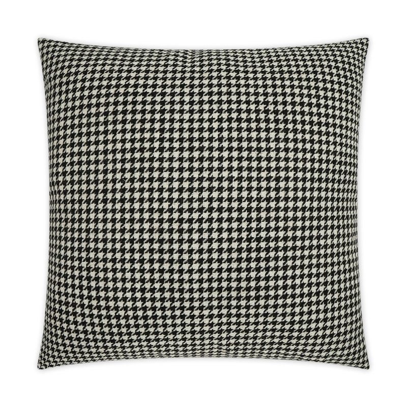Houndstooth Pillow Cover & Insert, Square 20"