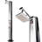 XtremepowerUS 6FT10 Solar Powered Outdoor Shower with Footwash and Adjustable Temperature, Freestanding Design