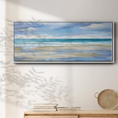 Washy Coast I- Framed Canvas