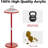 Clear Acrylic Side Table For Small Spaces, Round End Table For Living Room, Bedroom, Office