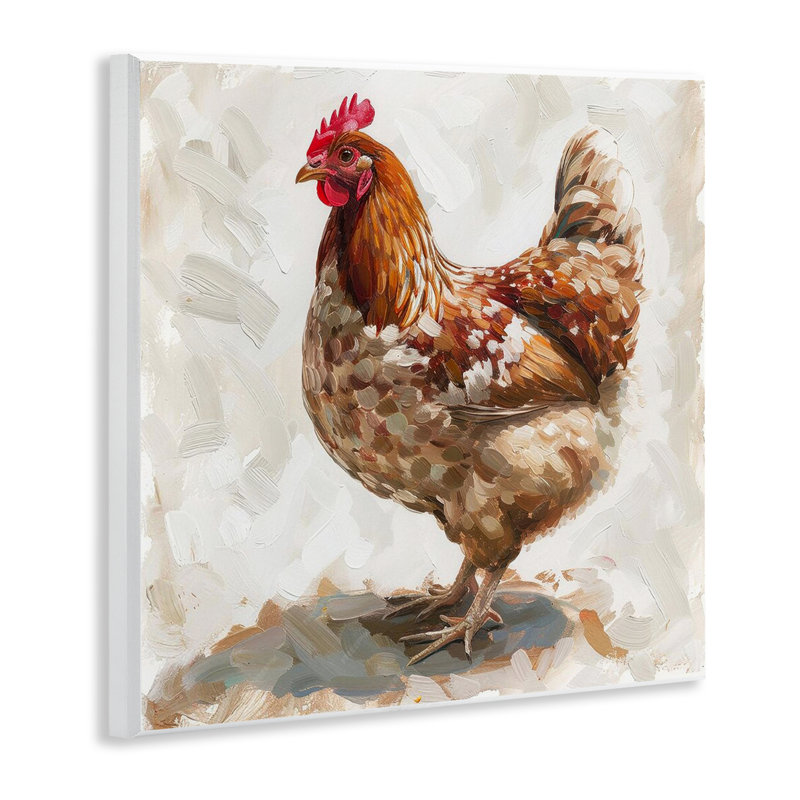  Art mural neutre sur poulet beige par LSR Design Studio