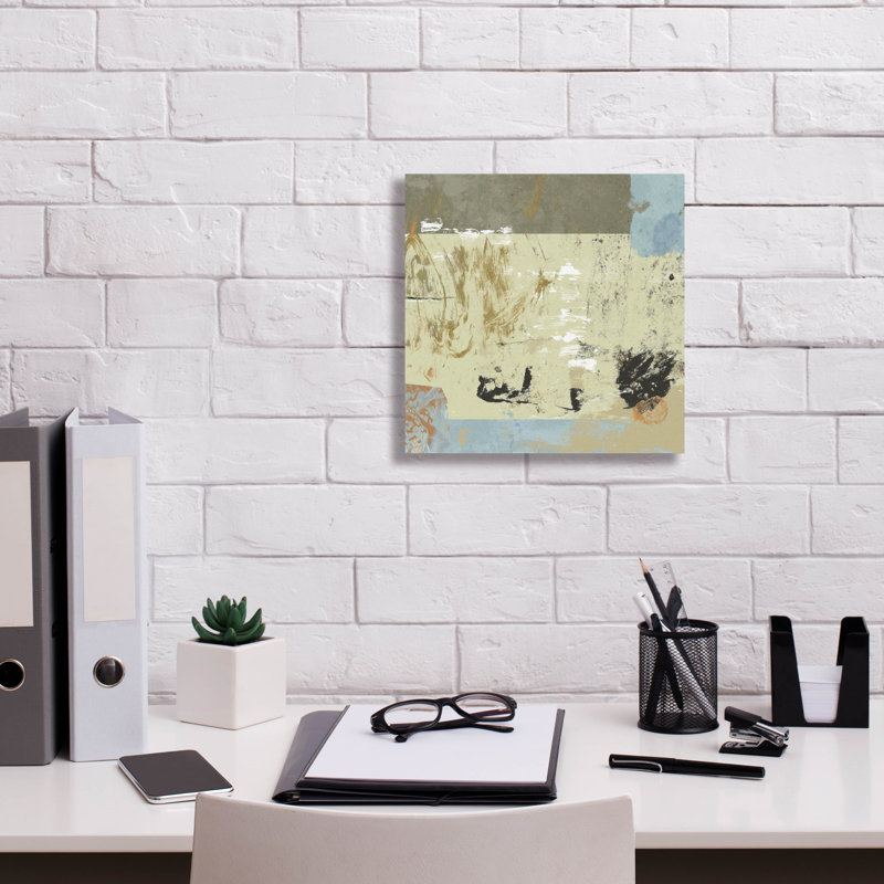 «Quarry No 4» par Suzanne Nicoll, art mural sur toile, 26 po x 26 po, H 12 po x l 12 po x P 0,75 po