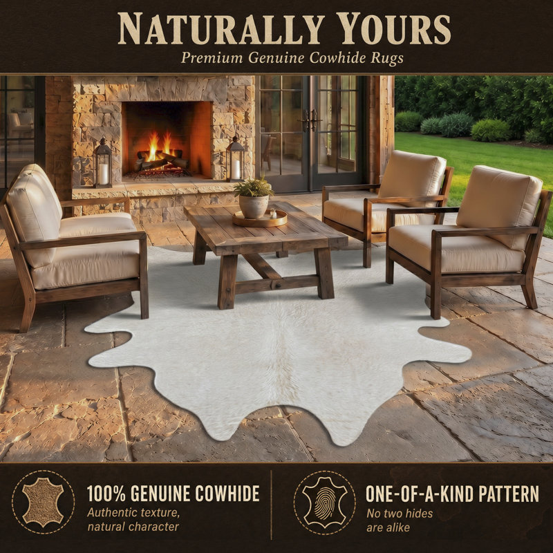 Plainsboro Performance Cowhide Animal Print Indoor Rug