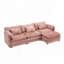 Canapé modulaire surdimensionné en chenille de 112 po avec repose-pieds mobile Chenille-1694625978
