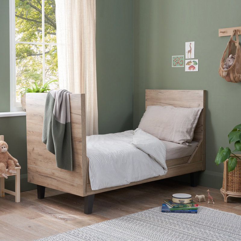 Tutti Bambini Como 2 Piece Nursery Furniture Room Set, Distressed Oak/Slate Grey