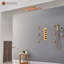 Système de douche complet AquaRhapsody Luxury avec musique Bluetooth et DEL-66348637